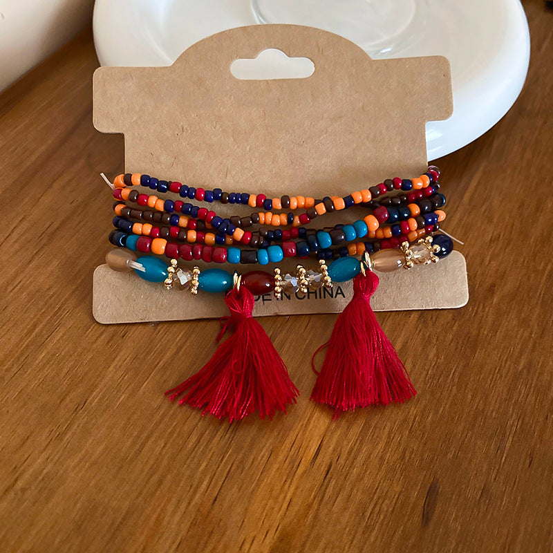 Tassel Rice Bead Bracelet | Women's Tassel Bracelet | KoKo Kristin