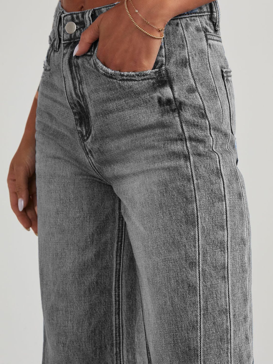 Raw Hem Wide Leg Jeans | Wide Leg Jeans | KoKo Kristin