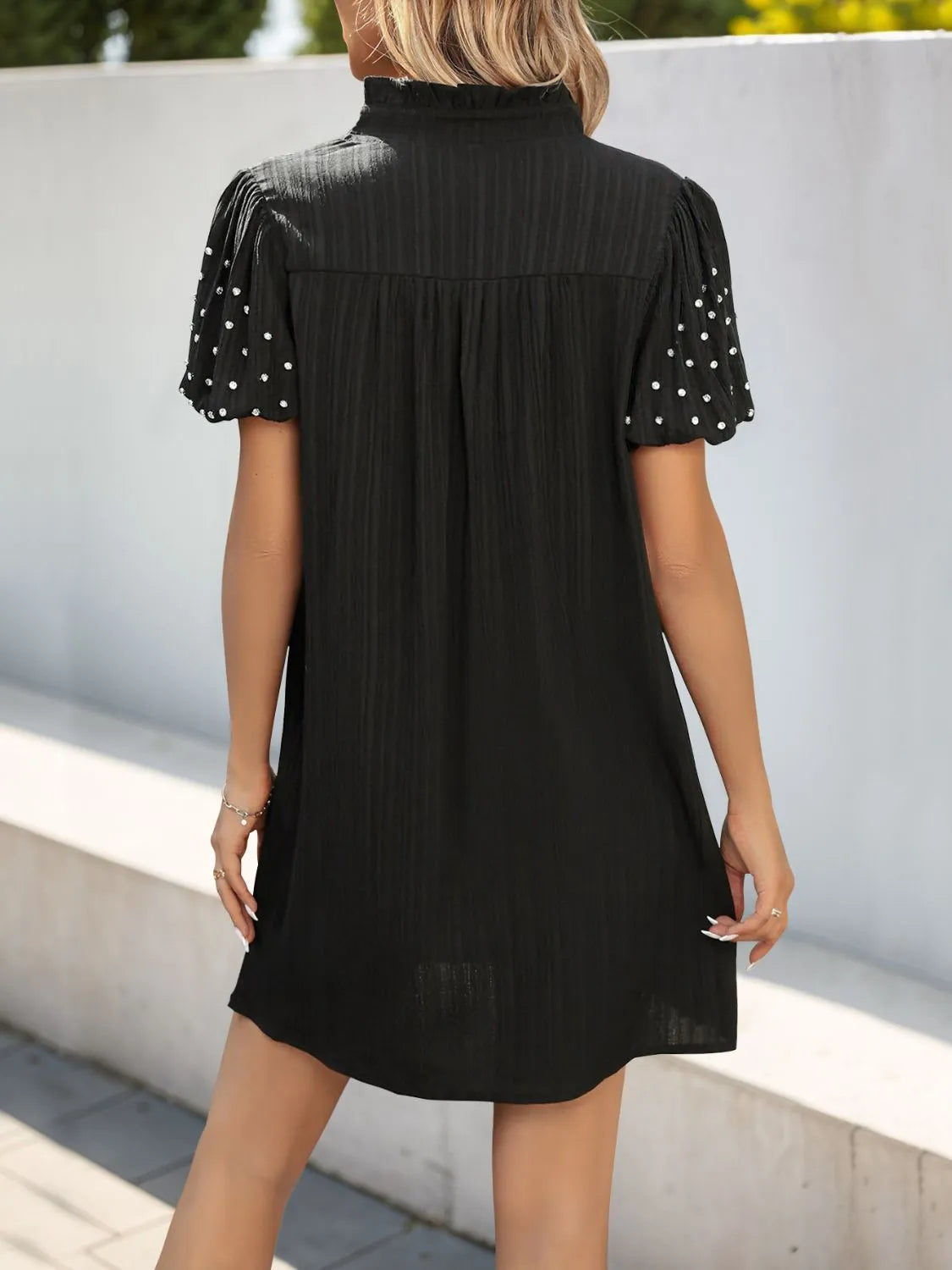 Short Sleeve Mini Dress | V Neck Mini Dress | KoKo Kristin