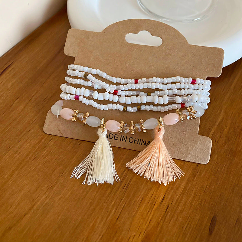 Tassel Rice Bead Bracelet | Women's Tassel Bracelet | KoKo Kristin