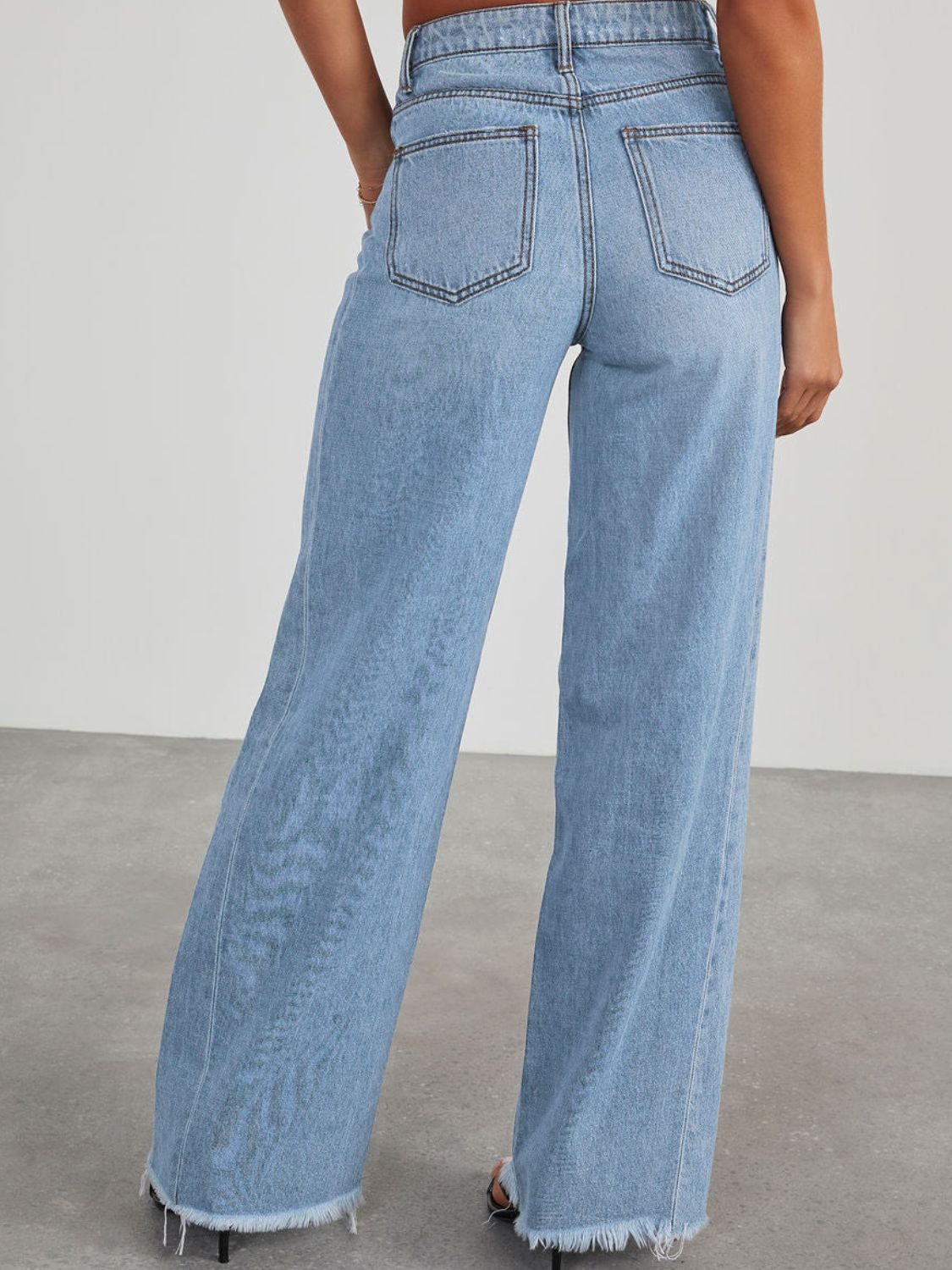 Raw Hem Wide Leg Jeans | Wide Leg Jeans | KoKo Kristin