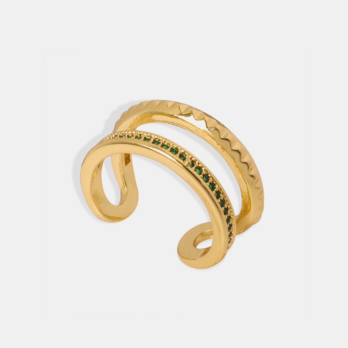 Double-Layered Ring | Gold-Plated Ring | KoKo Kristin