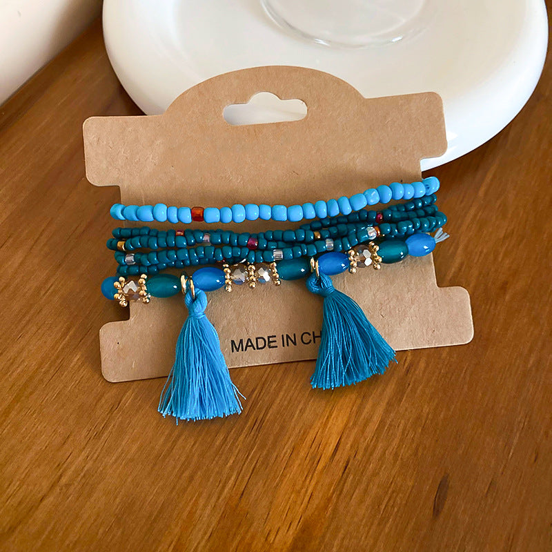 Tassel Rice Bead Bracelet | Women's Tassel Bracelet | KoKo Kristin