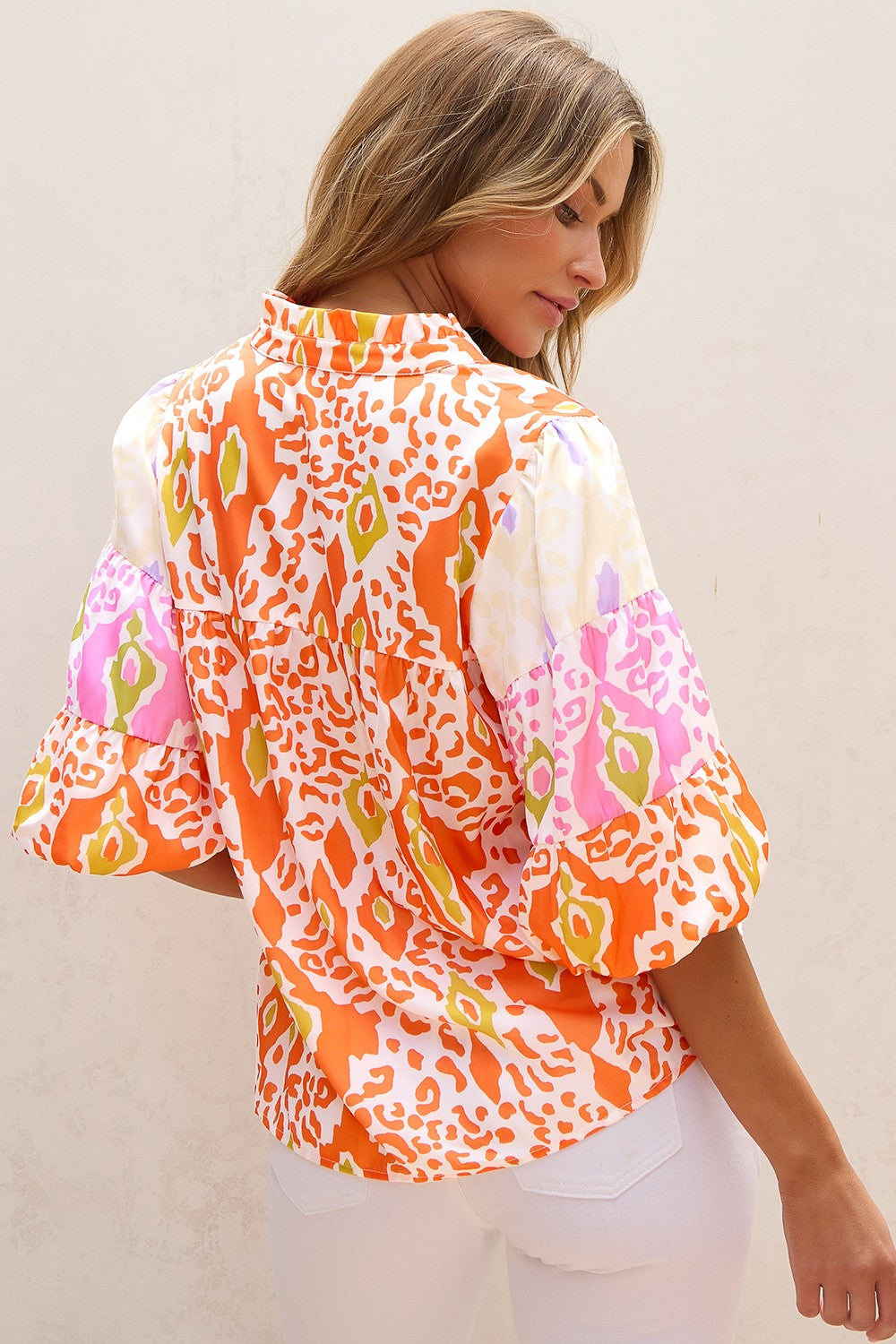 Half Sleeve Blouse | Women's Printed Blouse | KoKo Kristin