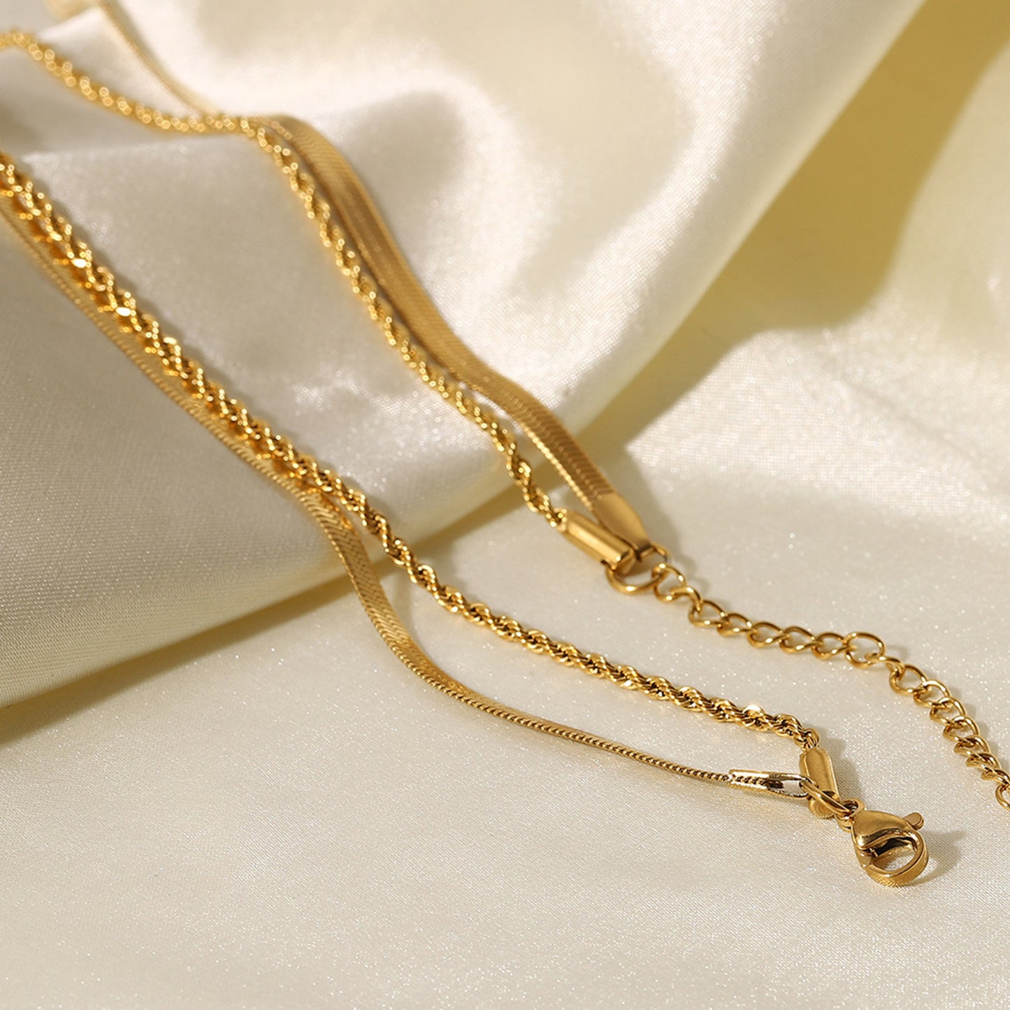 18K Gold-Plated Necklace | Double-Layered Necklace | KoKo Kristin