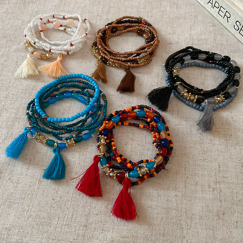 Tassel Rice Bead Bracelet | Women's Tassel Bracelet | KoKo Kristin
