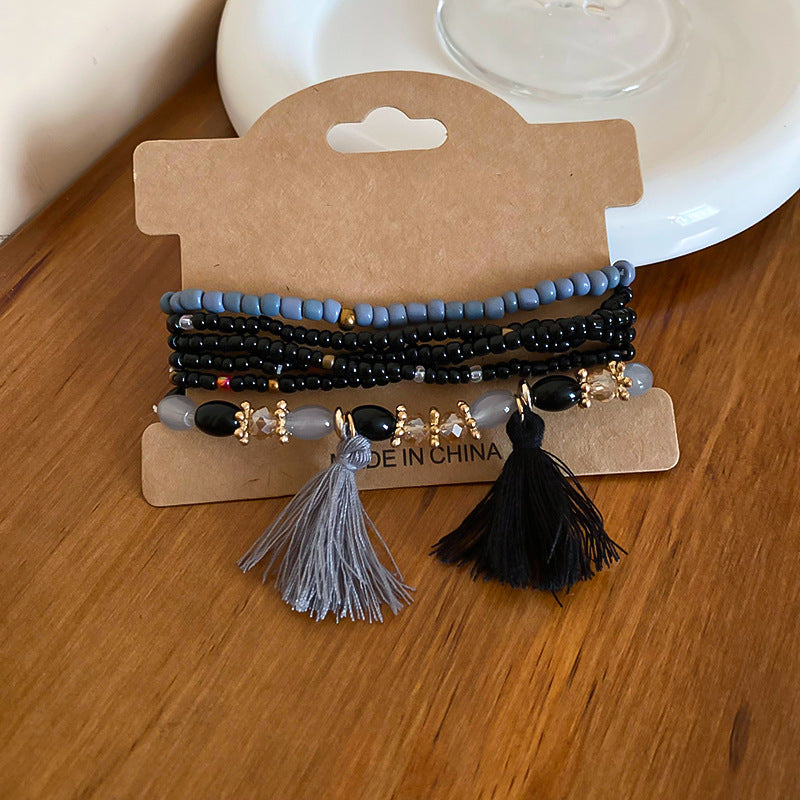 Tassel Rice Bead Bracelet | Women's Tassel Bracelet | KoKo Kristin