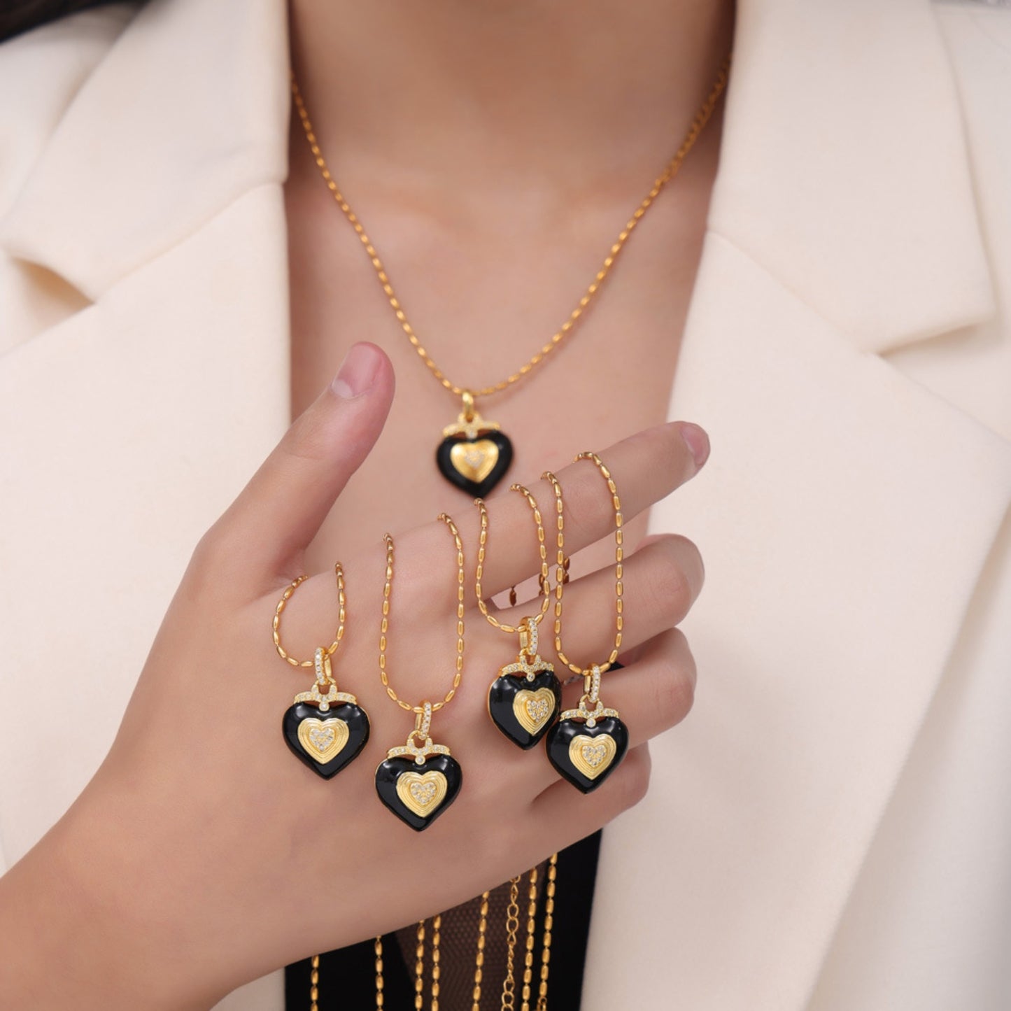 Heart Shape Necklace | Titanium Steel Necklace | KoKo Kristin