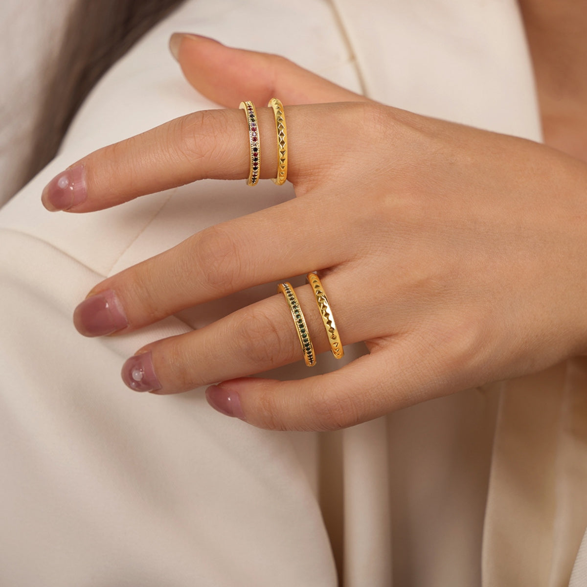 Double-Layered Ring | Gold-Plated Ring | KoKo Kristin