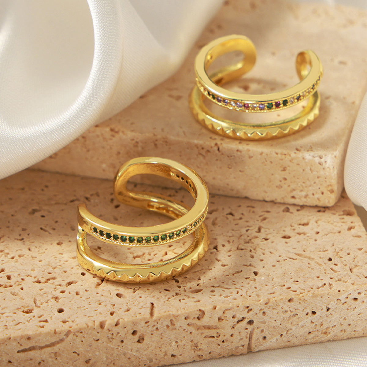 Double-Layered Ring | Gold-Plated Ring | KoKo Kristin