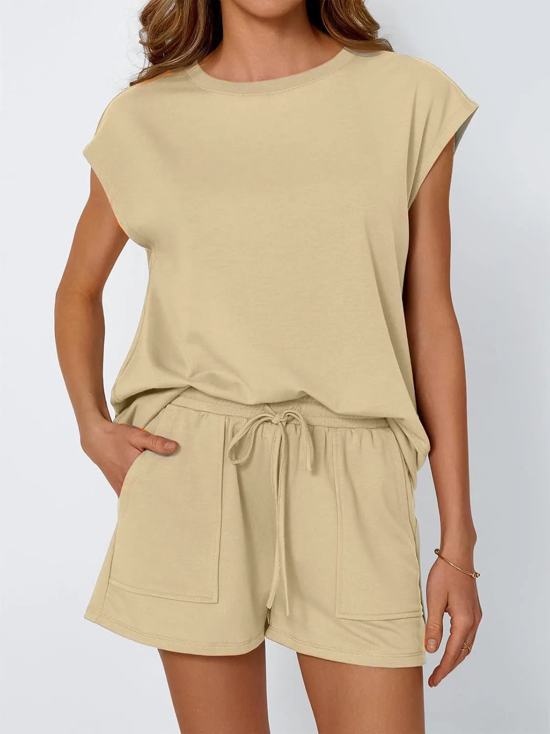 Cap Sleeve Shorts Set | Two Piece Shorts Set | KoKo Kristin