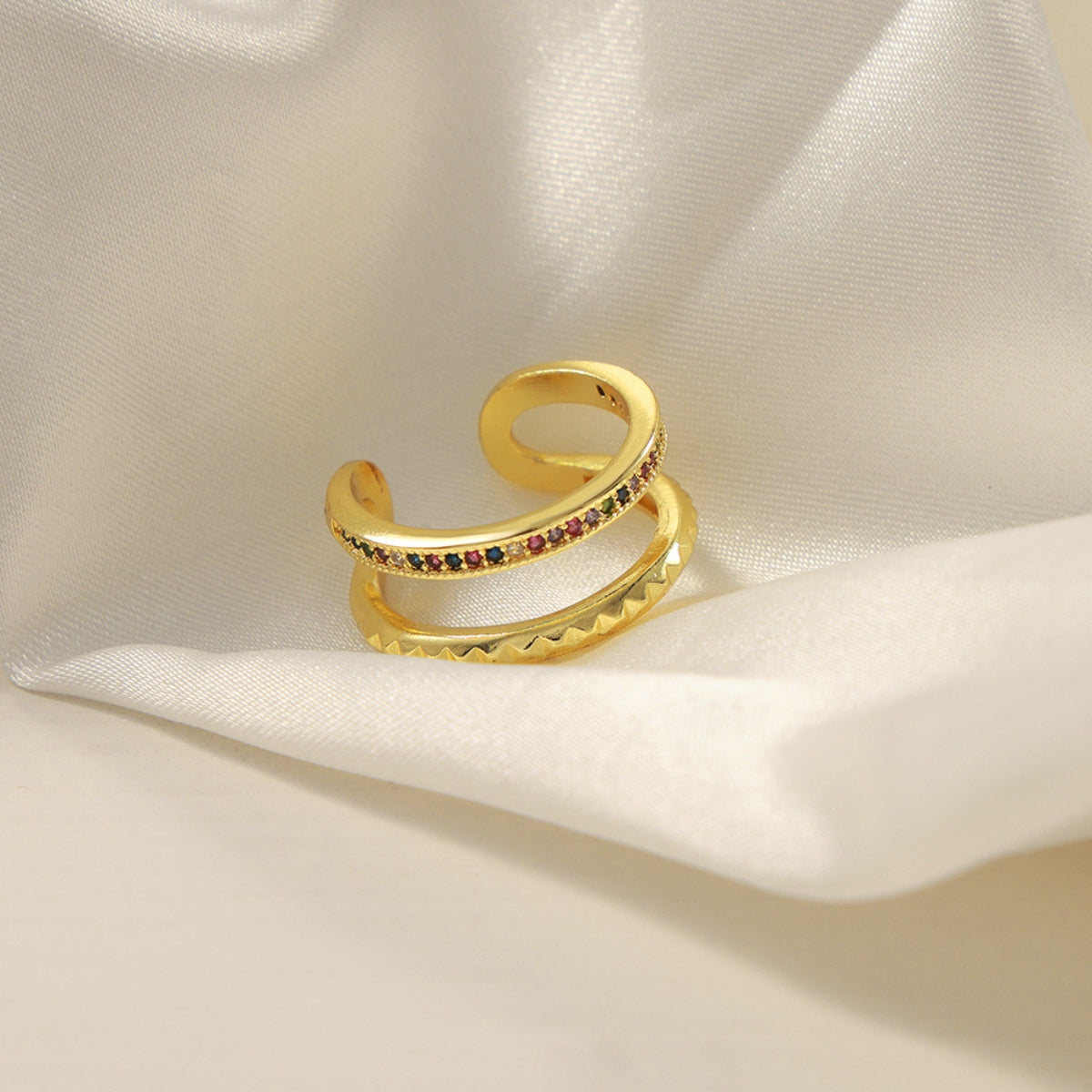 Double-Layered Ring | Gold-Plated Ring | KoKo Kristin