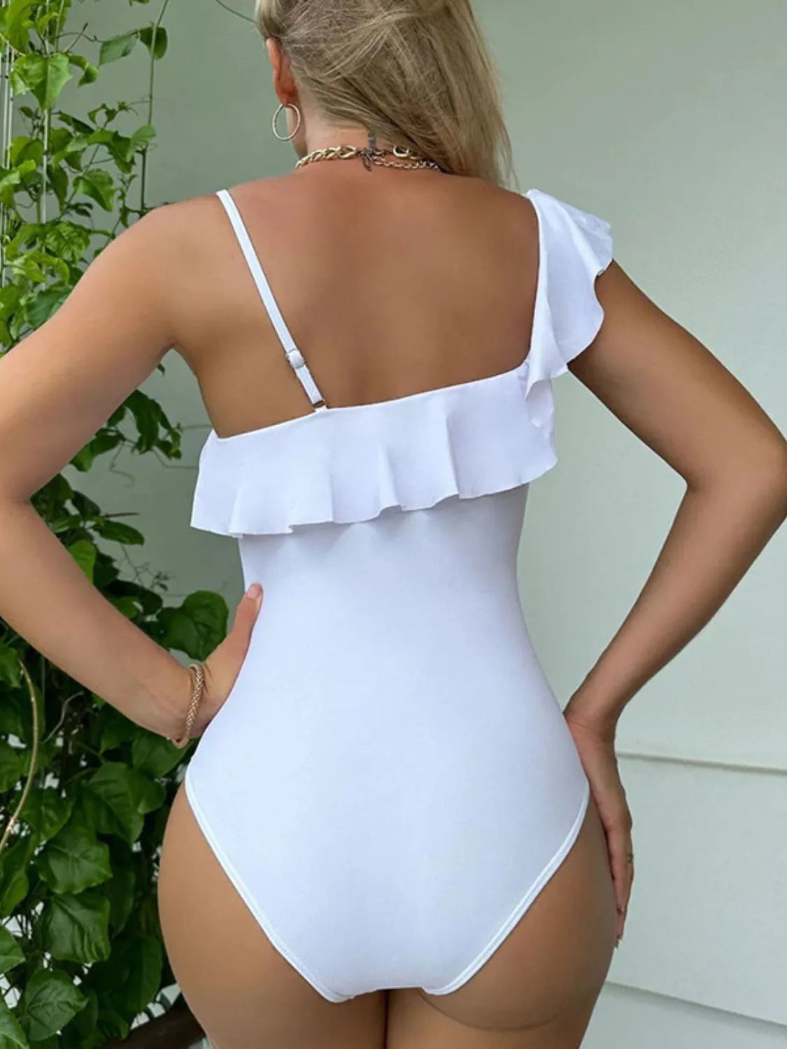 Asymmetrical Bathing Suit | Ruffle Bathing Suit | KoKo Kristin