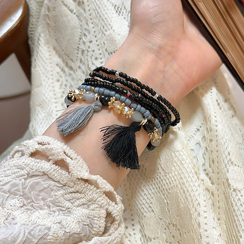 Tassel Rice Bead Bracelet | Women's Tassel Bracelet | KoKo Kristin