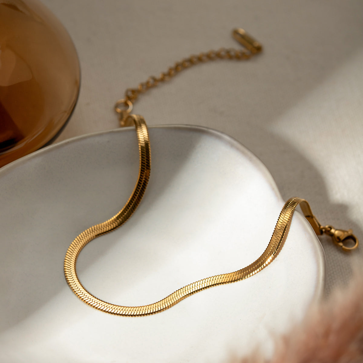 18K Gold-Plated Bracelet | Women's Ankle Bracelet | KoKo Kristin