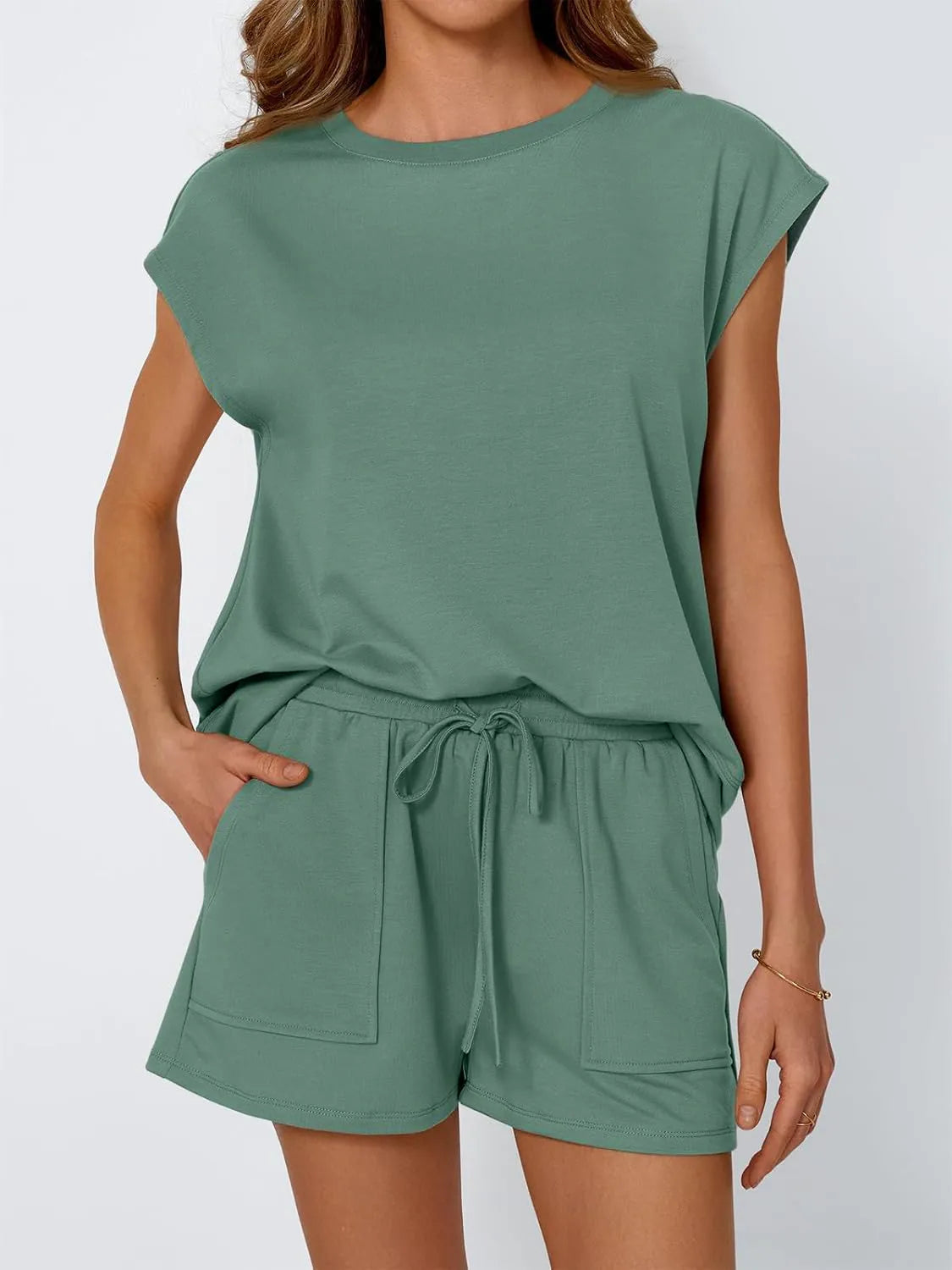 Cap Sleeve Shorts Set | Two Piece Shorts Set | KoKo Kristin