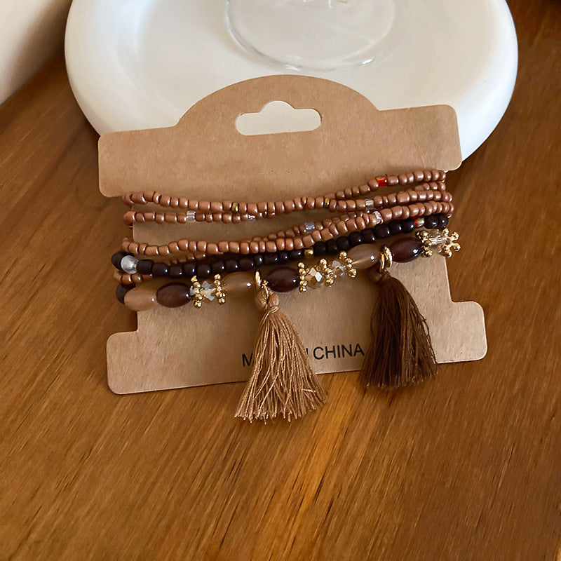 Tassel Rice Bead Bracelet | Women's Tassel Bracelet | KoKo Kristin