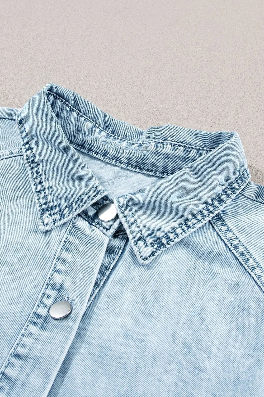 Ruffle Sleeve Denim Dress | Women's Denim Dress | KoKo Kristin