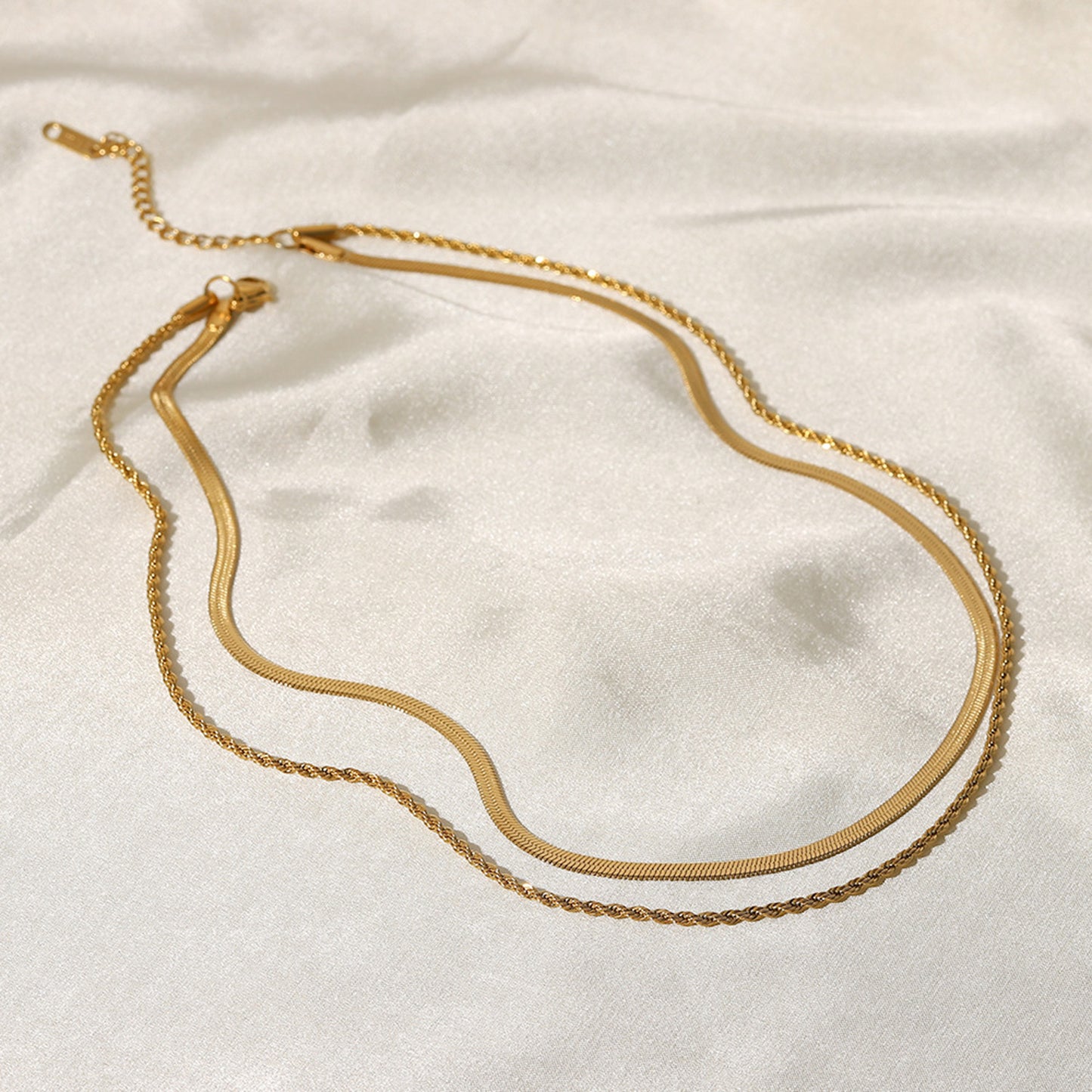18K Gold-Plated Necklace | Double-Layered Necklace | KoKo Kristin