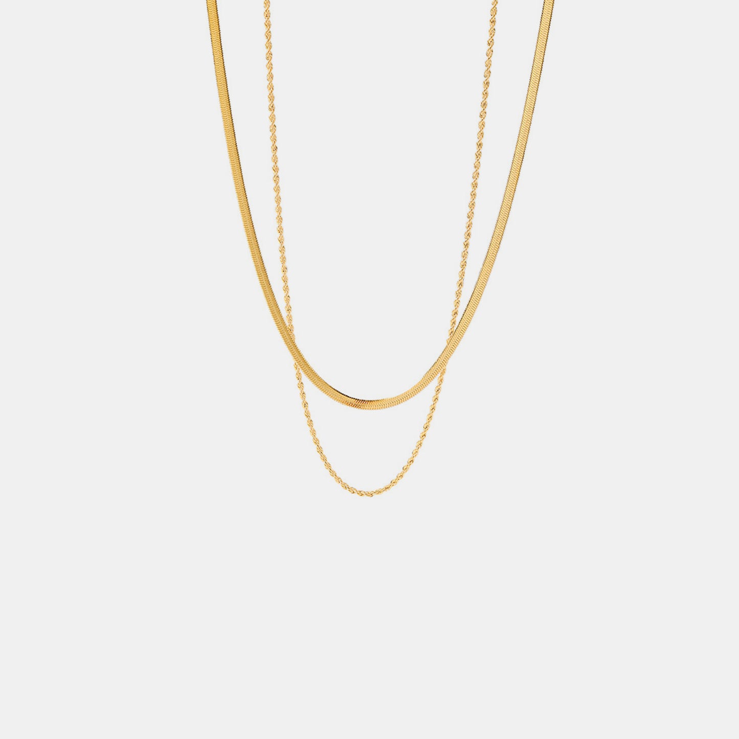 18K Gold-Plated Necklace | Double-Layered Necklace | KoKo Kristin