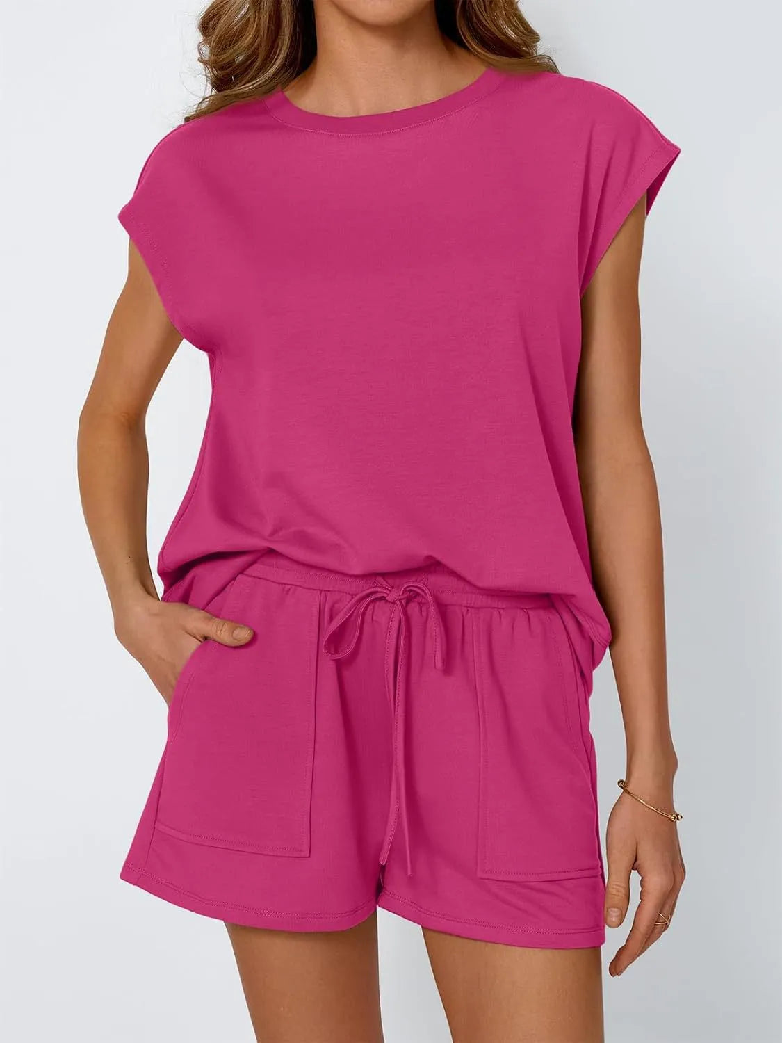 Cap Sleeve Shorts Set | Two Piece Shorts Set | KoKo Kristin