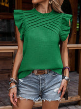 Mock Neck Blouse | Cap Sleeve Blouse | KoKo Kristin