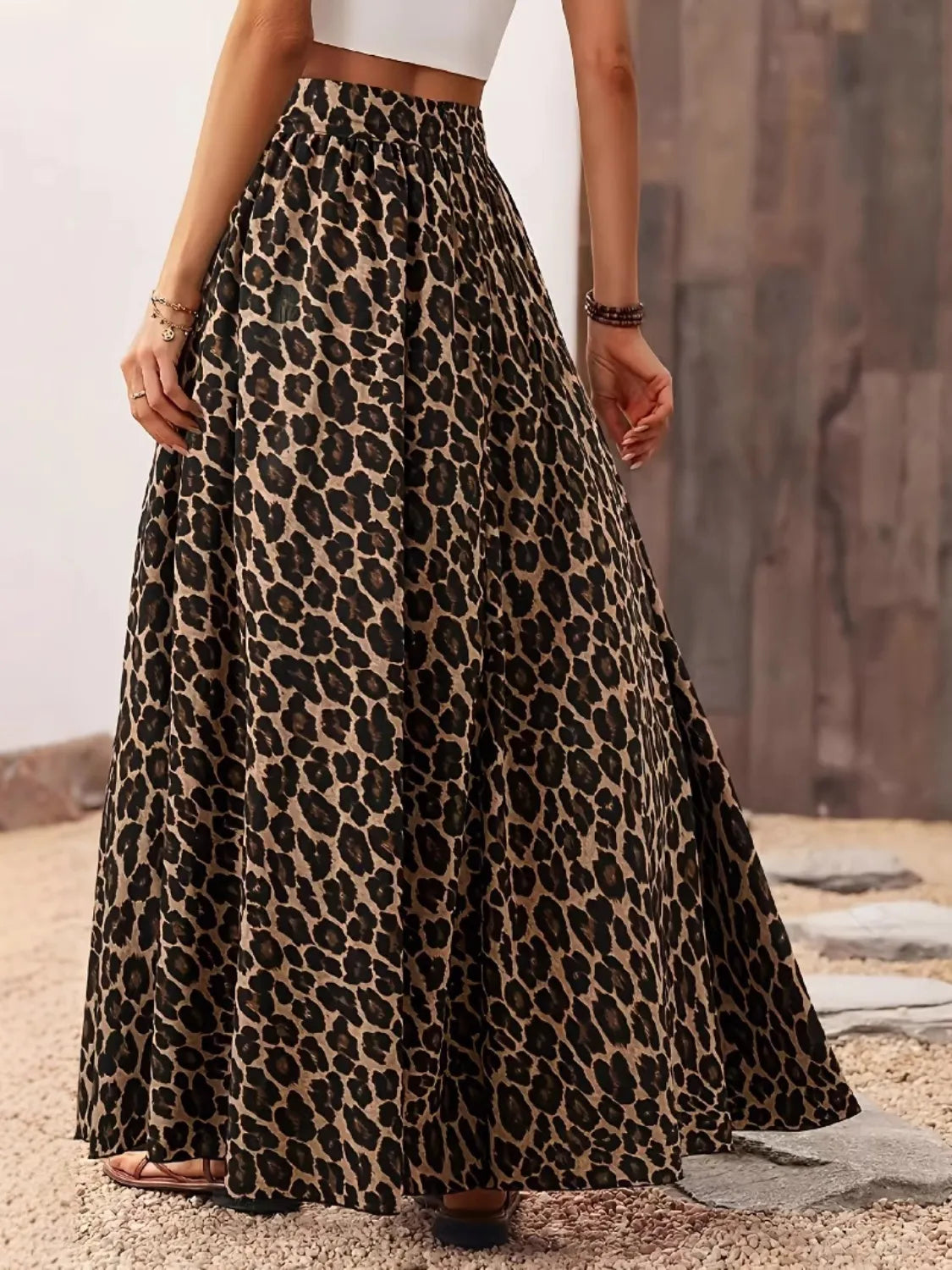 Leopard Maxi Skirt | Women&
