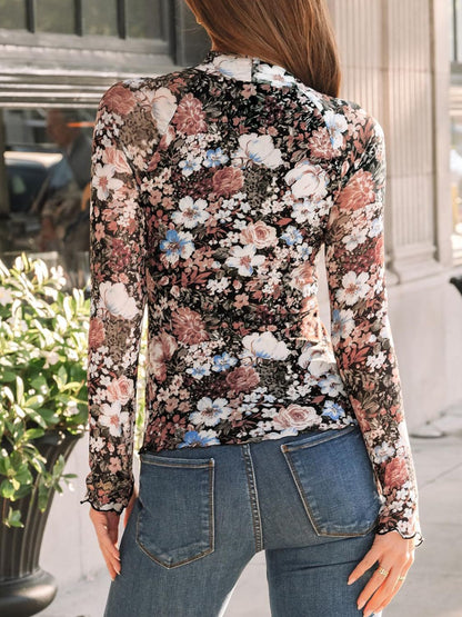 Mock Neck T Shirt | Long Sleeve T-Shirt | KoKo Kristin