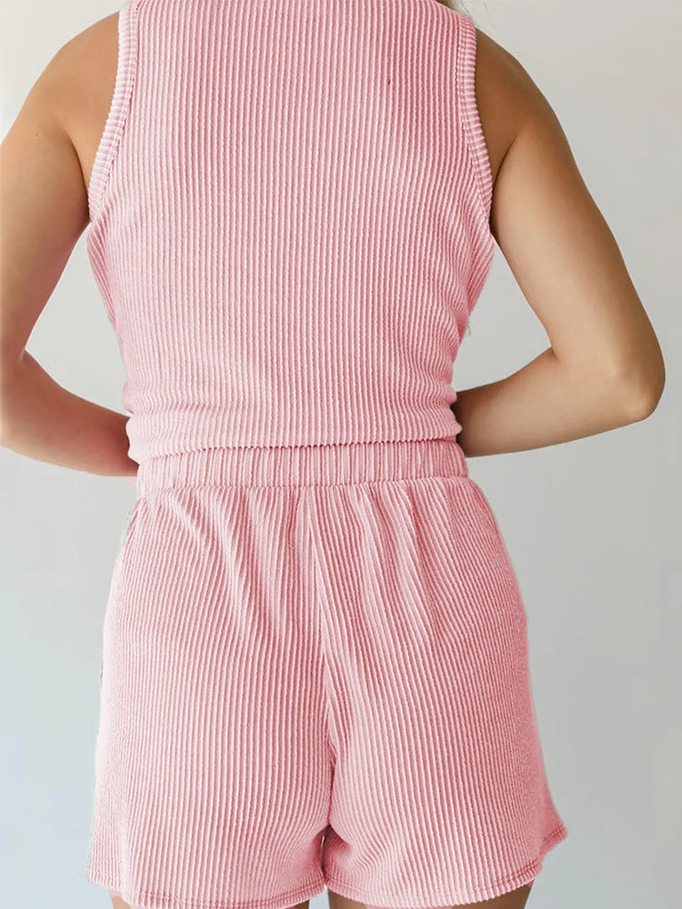 Sleeveless Top and Shorts Set | Sleeveless Shorts Set | KoKo Kristin
