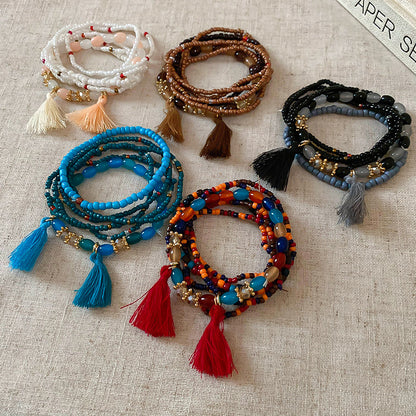 Tassel Rice Bead Bracelet | Women's Tassel Bracelet | KoKo Kristin