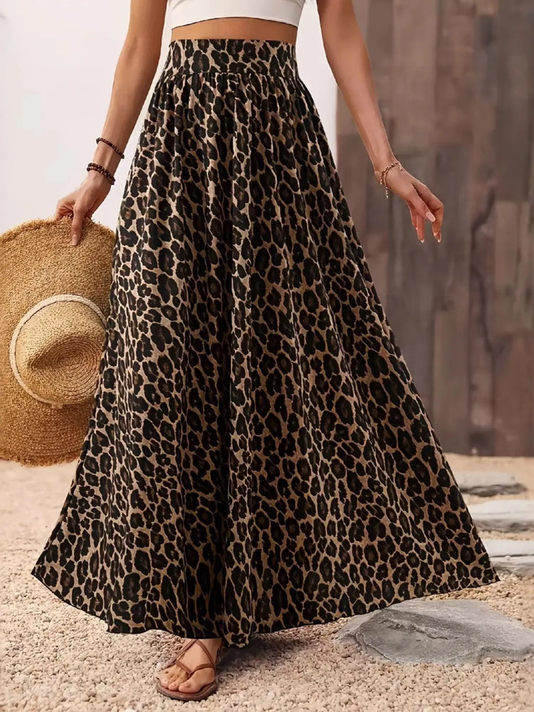 Leopard Maxi Skirt | Women&