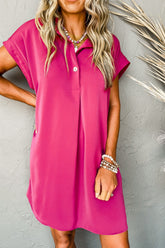 Mini Shirt Dress | Collared Neck Shirt Dress | KoKo Kristin