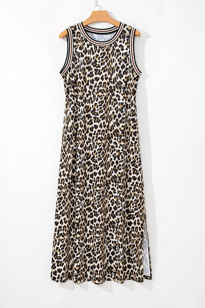 Leopard Maxi Dress | Sleeveless Maxi Dress | KoKo Kristin