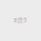 925 Sterling Silver Ring | Double Cross Ring | KoKo Kristin