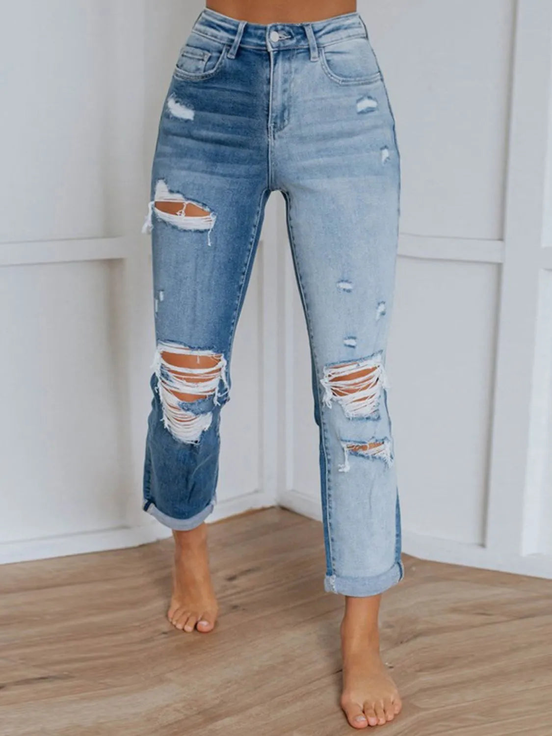 Women's Distressed Jeans | Women's Denim Jeans | KoKo Kristin