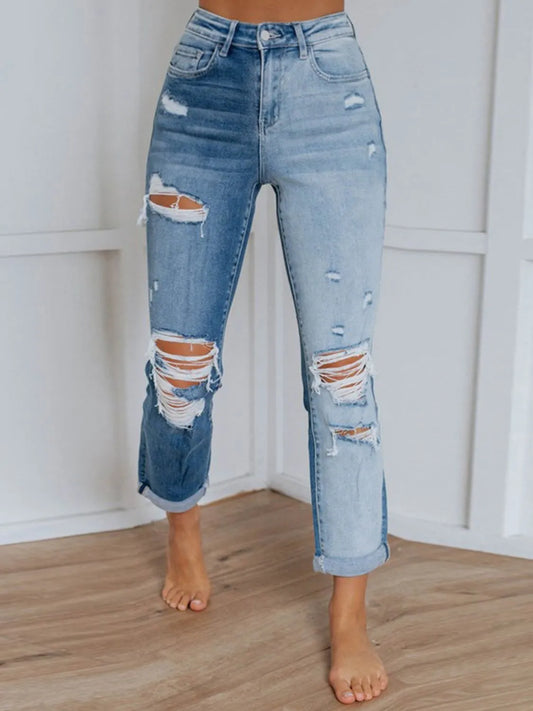 Women's Distressed Jeans | Women's Denim Jeans | KoKo Kristin