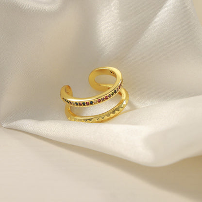 Double-Layered Ring | Gold-Plated Ring | KoKo Kristin