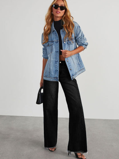 Raw Hem Wide Leg Jeans | Wide Leg Jeans | KoKo Kristin