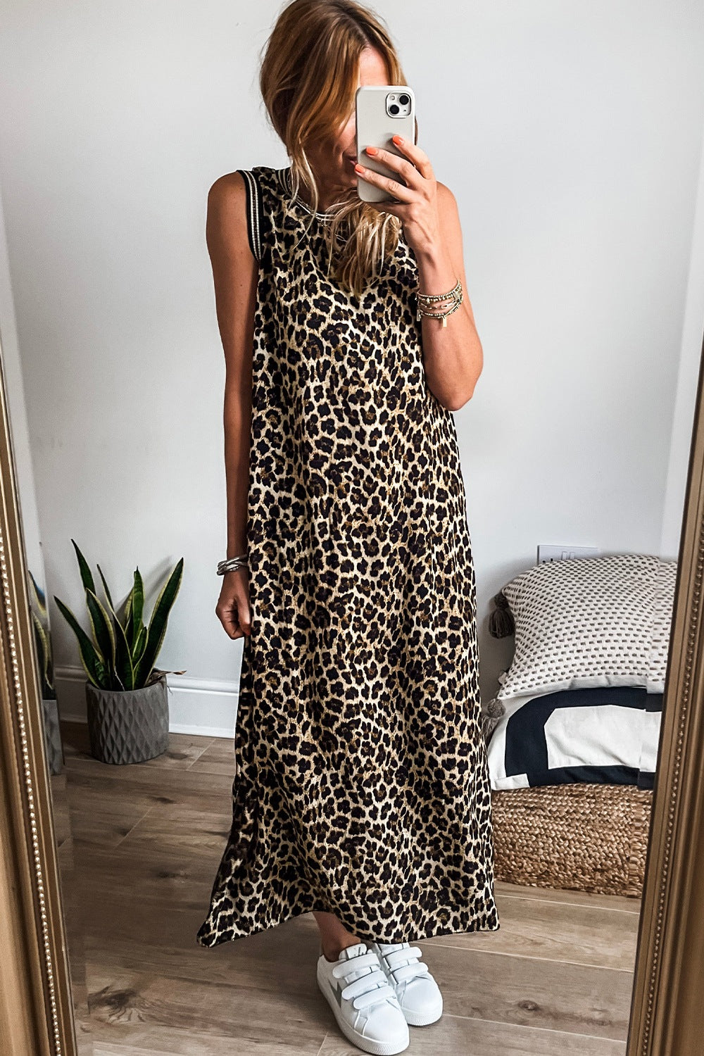 Leopard Maxi Dress | Sleeveless Maxi Dress | KoKo Kristin