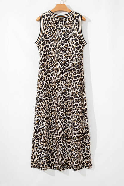 Leopard Maxi Dress | Sleeveless Maxi Dress | KoKo Kristin