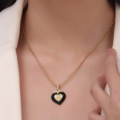 Heart Shape Necklace | Titanium Steel Necklace | KoKo Kristin