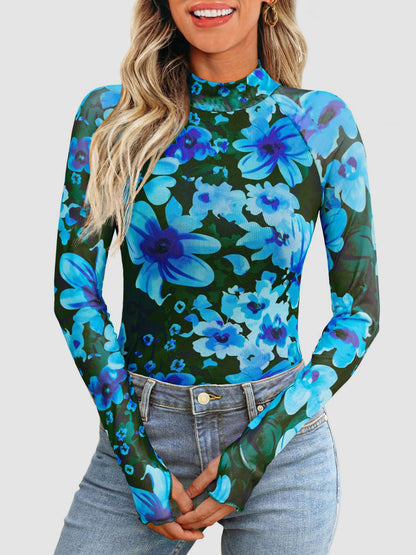 Mock Neck T Shirt | Long Sleeve T-Shirt | KoKo Kristin
