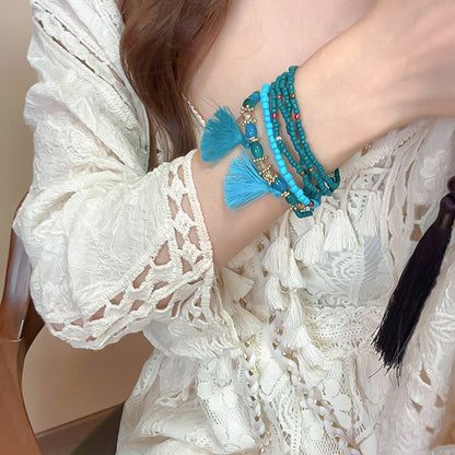 Tassel Rice Bead Bracelet | Women's Tassel Bracelet | KoKo Kristin