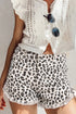 Frayed Hem Denim Shorts | Leopard Denim Shorts | KoKo Kristin