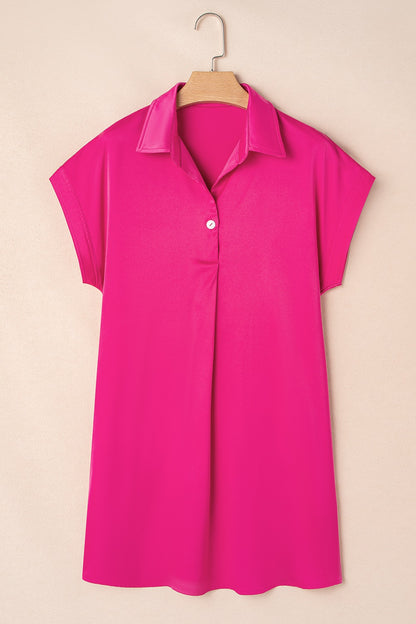 Mini Shirt Dress | Collared Neck Shirt Dress | KoKo Kristin