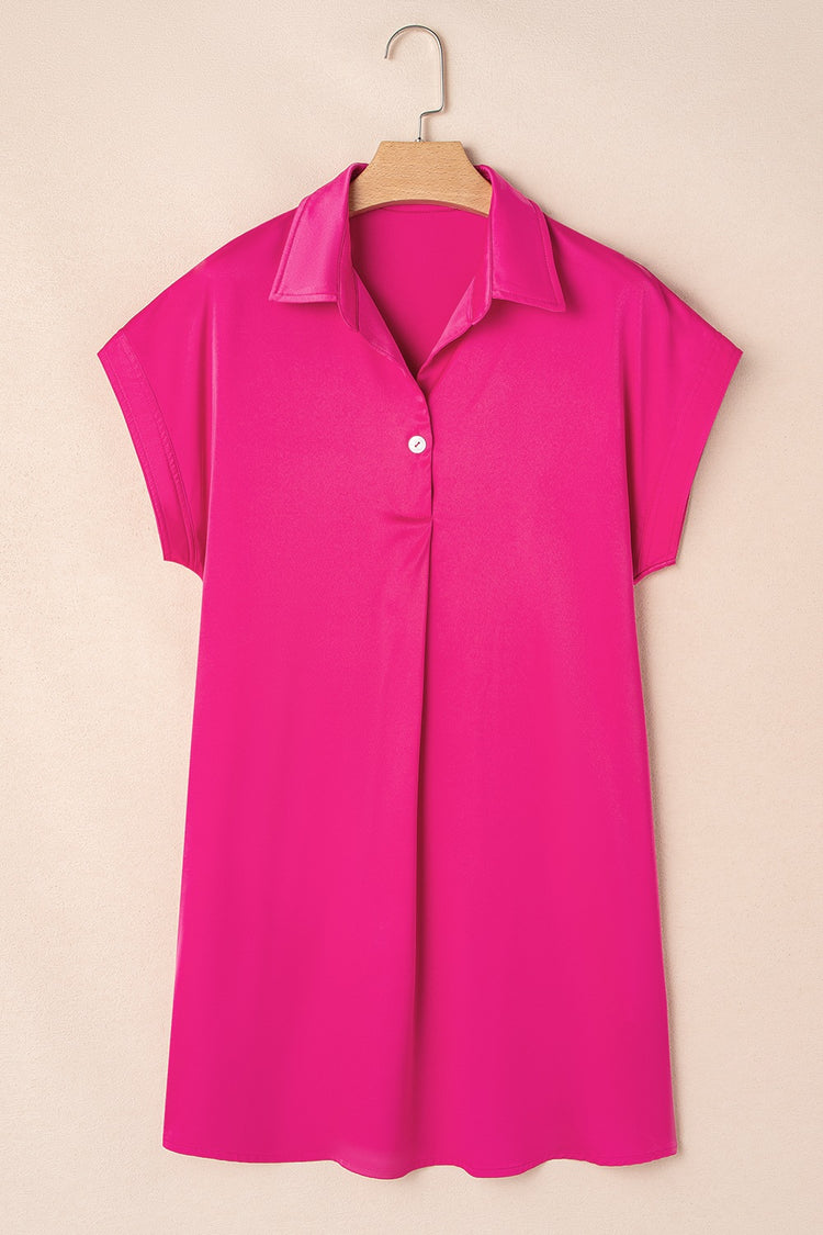 Mini Shirt Dress | Collared Neck Shirt Dress | KoKo Kristin